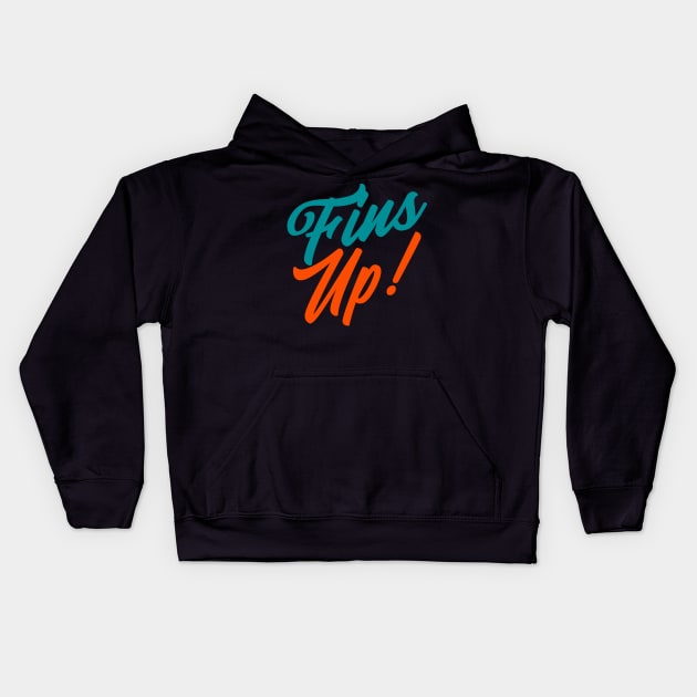 Fins Up Kids Hoodie by NyskaDenti